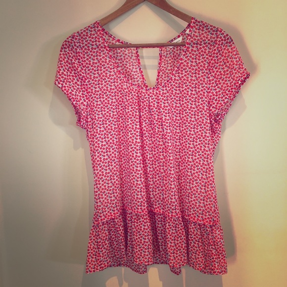 Reitmans cherry print blouse - Picture 1 of 6